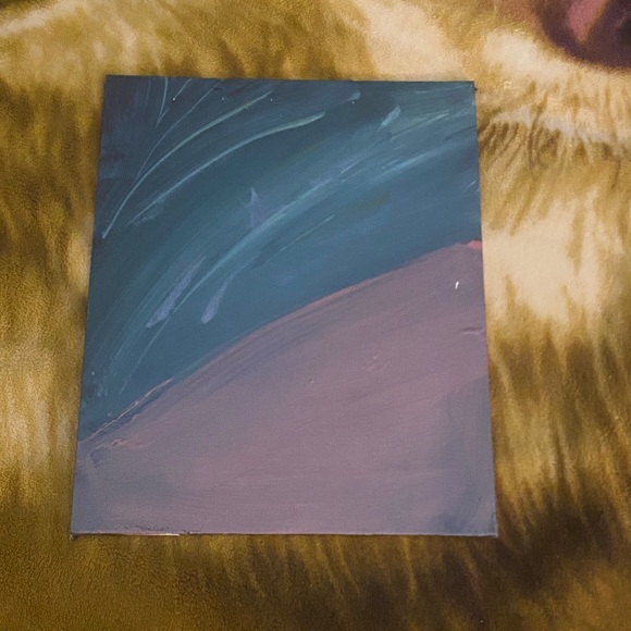 Other - Modern Abstract Canvas in Teal and Mauve

#16